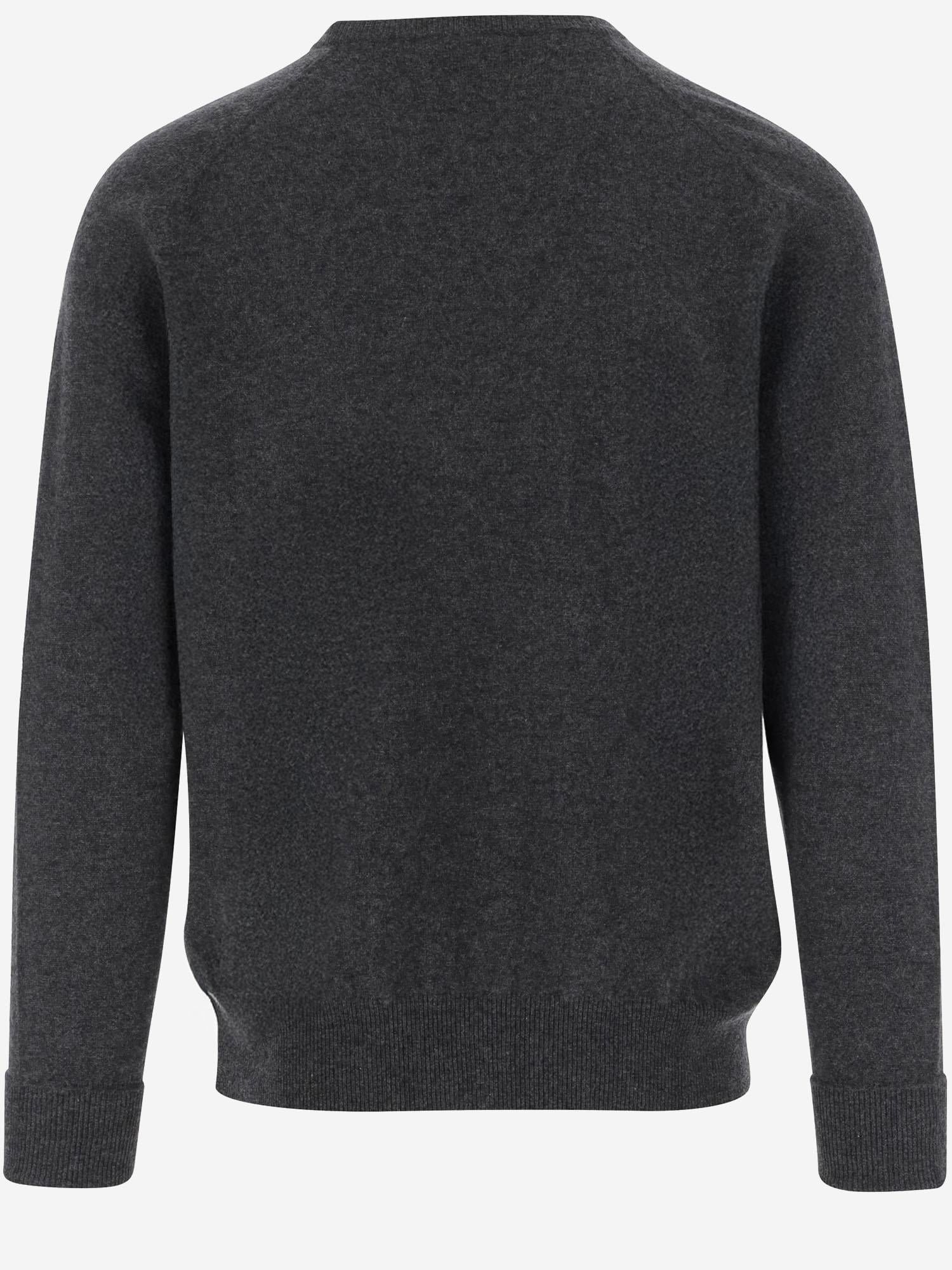 MAGLIONE IN CASHMERE U100WS CHARCOAL OLIVER LATTUGHI 