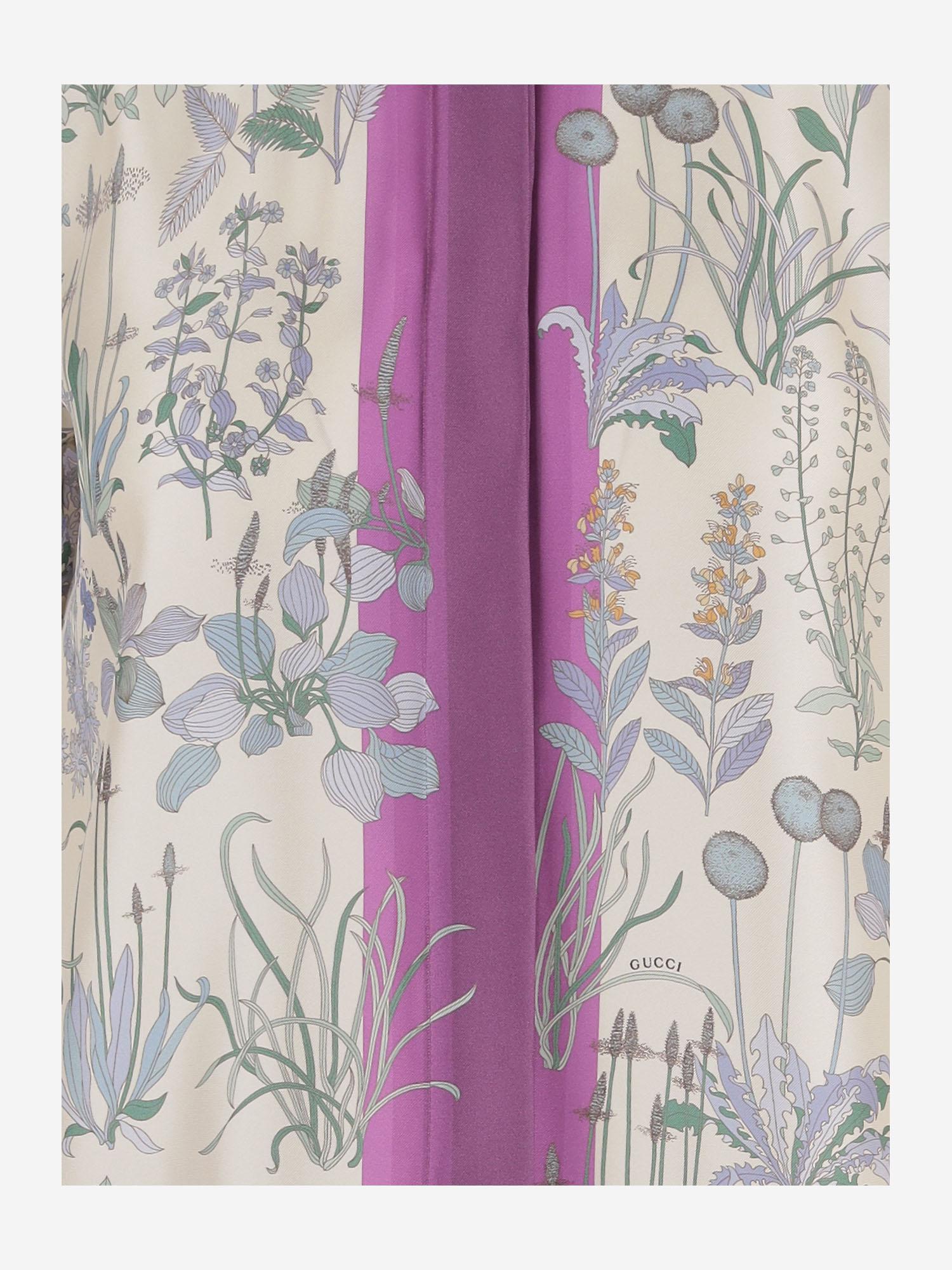 CAMICIA floreale in seta 856092 ZAUK79224 GUCCI 