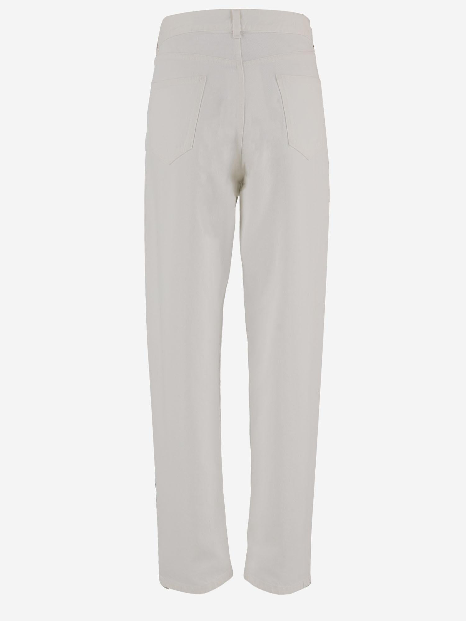 JEANS BURTY IN COTONE 7776W4247 WHT THE ROW 