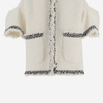 GIACCA BOUCLÉ CON PROFILI A CONTRASTO 08322 151 SACAI 