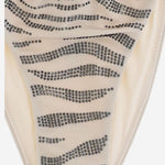 SLIP DA BAGNO GUAIANA CON MOTIVO ANIMALIER IN STRASS NOE0001 00235L MC2 SAINT BARTH 