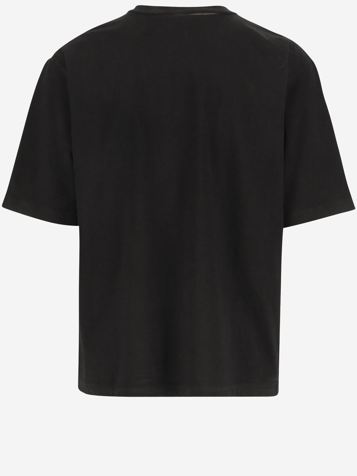 T-SHIRT IN COTONE CON STAMPA LOGO S74GD1405 S24583900 DSQUARED2 