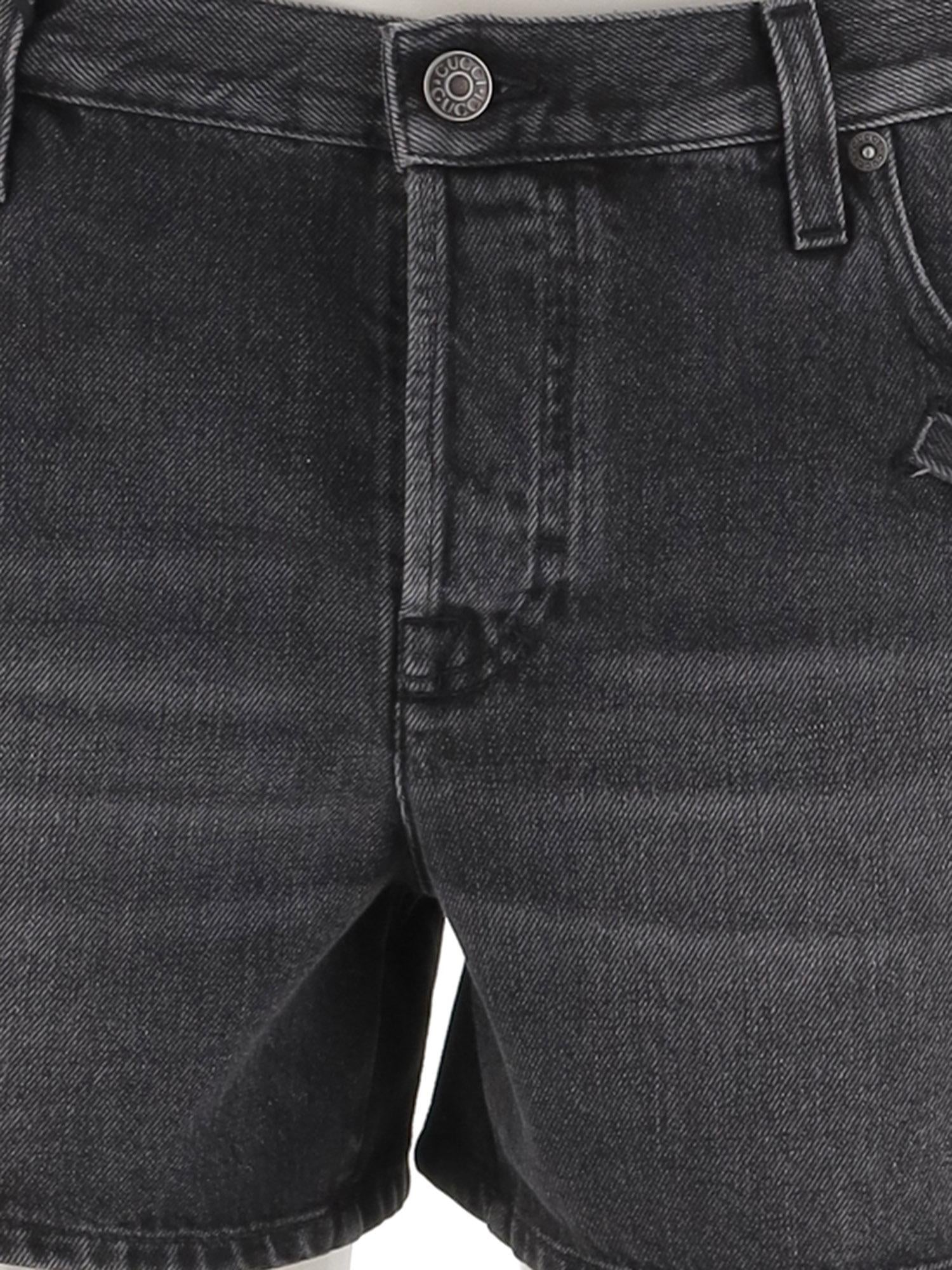 JEANS CORTI IN DENIM DI COTONE 866900 XDDF11165 GUCCI 