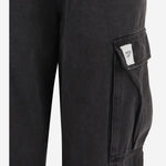 PANTALONI IN COTONE CON LOGO 56WORKDENIMPANTAURELIO BLACKDENIM APRES SURF 
