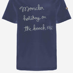 T-SHIRT IN COTONE CON LOGO RICAMATO 8C00053 89B8U78E MONCLER 