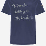T-SHIRT IN COTONE CON LOGO RICAMATO 8C00053 89B8U78E MONCLER 
