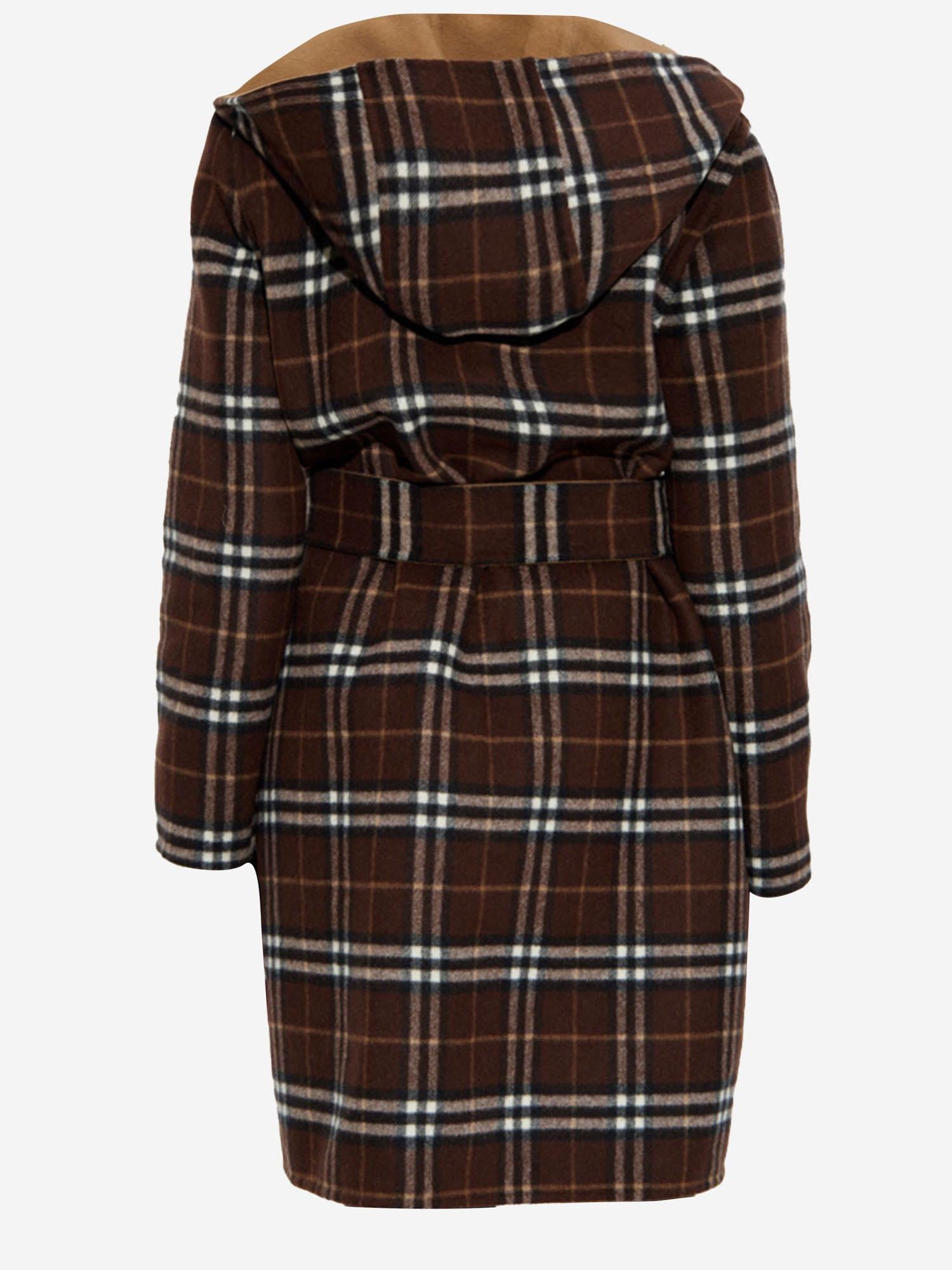 CAPPOTTO REVERSIBILE IN LANA 8115663 CAMEL/TREACLE BN CHK BURBERRY 