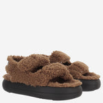 SANDALI IN SHEARLING CON SUOLA SPESSA 2420020 M008 MOON BOOT 