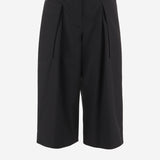 PANTALONI CROPPED IN COTONE E SETA S359Y04XHW 1100 LOEWE 