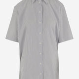 CAMICIA DOUGLAS IN COTONE CON MOTIVO A RIGHE SH02A COPOBLUESTRIPES NICCOLO PASQUALETTI 