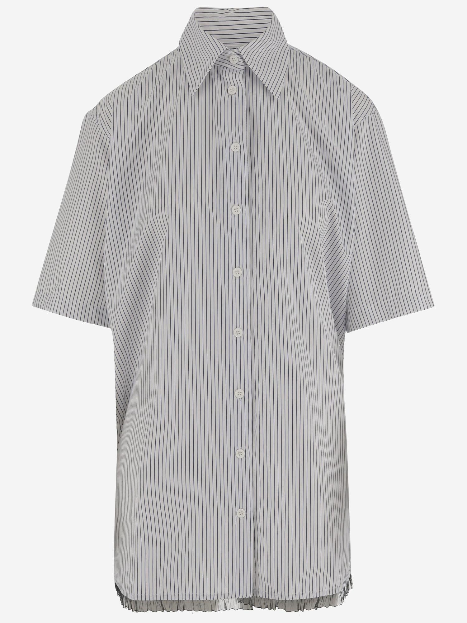 CAMICIA DOUGLAS IN COTONE CON MOTIVO A RIGHE SH02A COPOBLUESTRIPES NICCOLO PASQUALETTI 