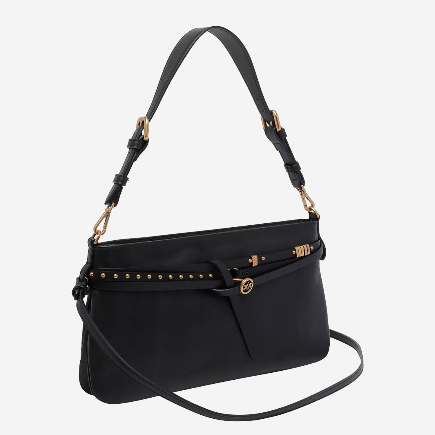 BORSA A SPALLA IN PELLE 106176 A0QOZ99Q PINKO 