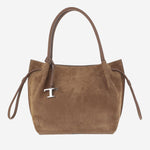 BORSA A SPALLA IN PELLE SCAMOSCIATA XBWBUZS9300P3A 4L13 TODS 