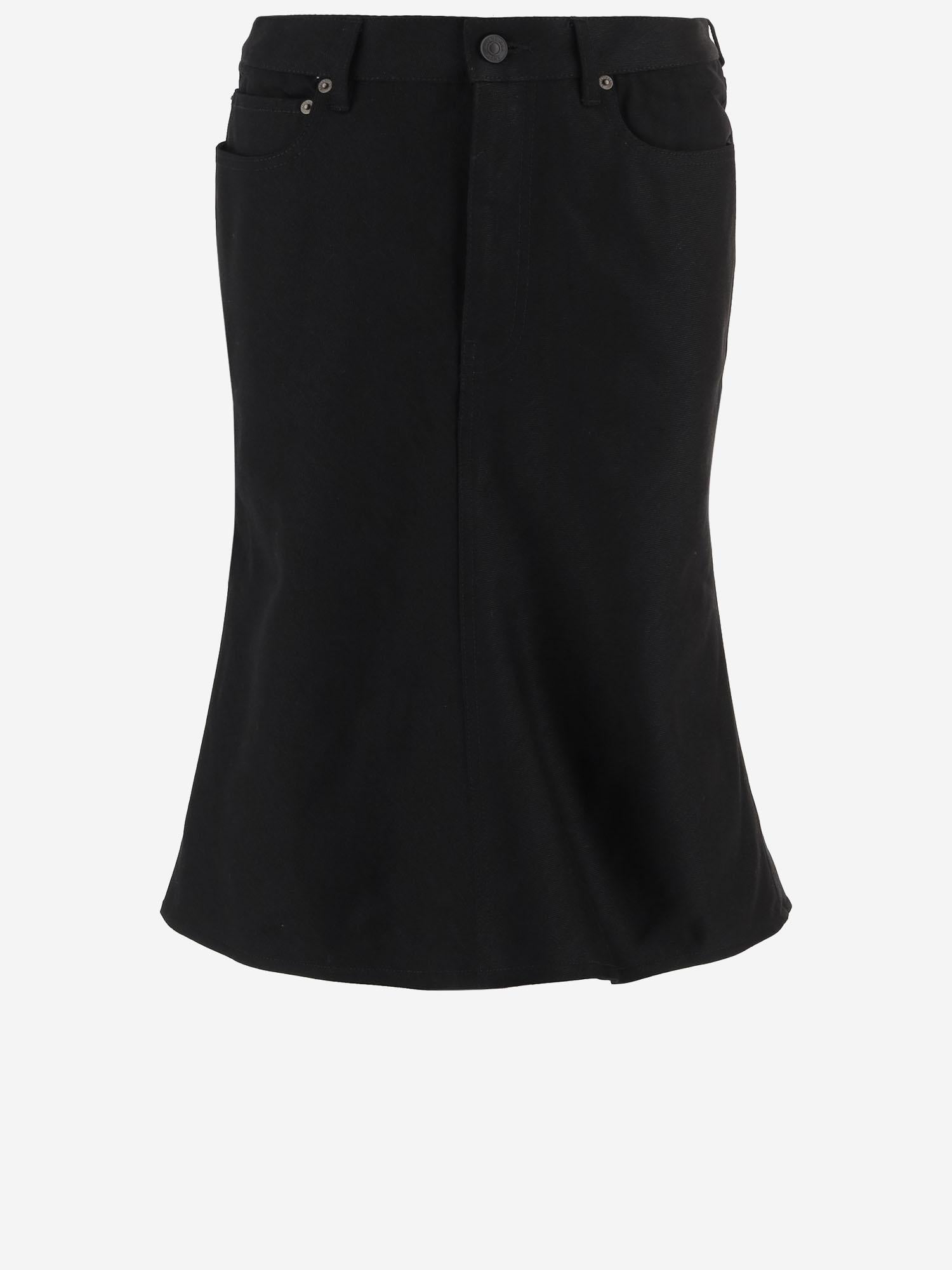 GONNA MIDI GODET IN COTONE 852330 TTWA41000 BALENCIAGA 