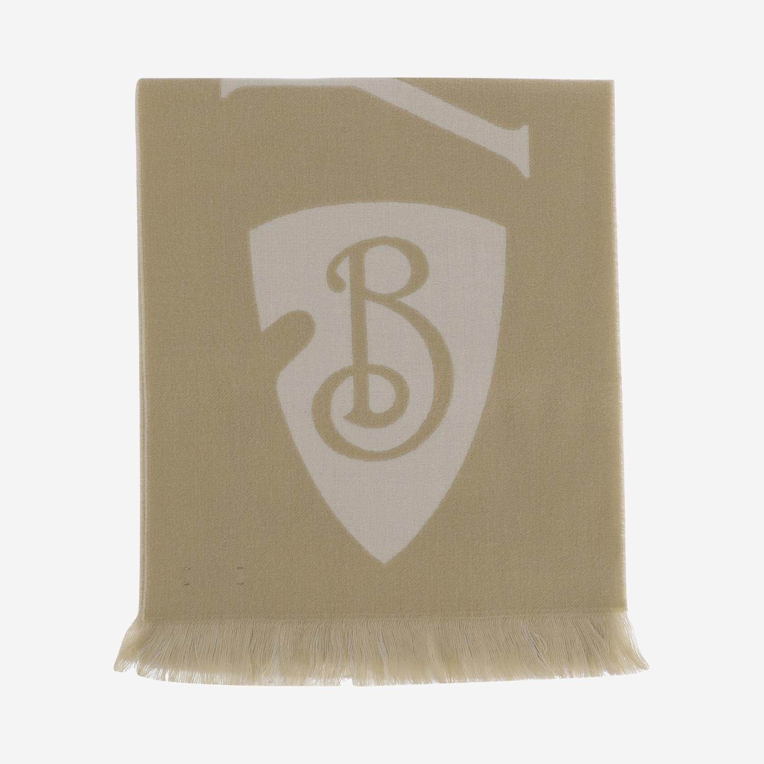 SCIARPA IN LANA CON LOGO 8109562 SAND BURBERRY 