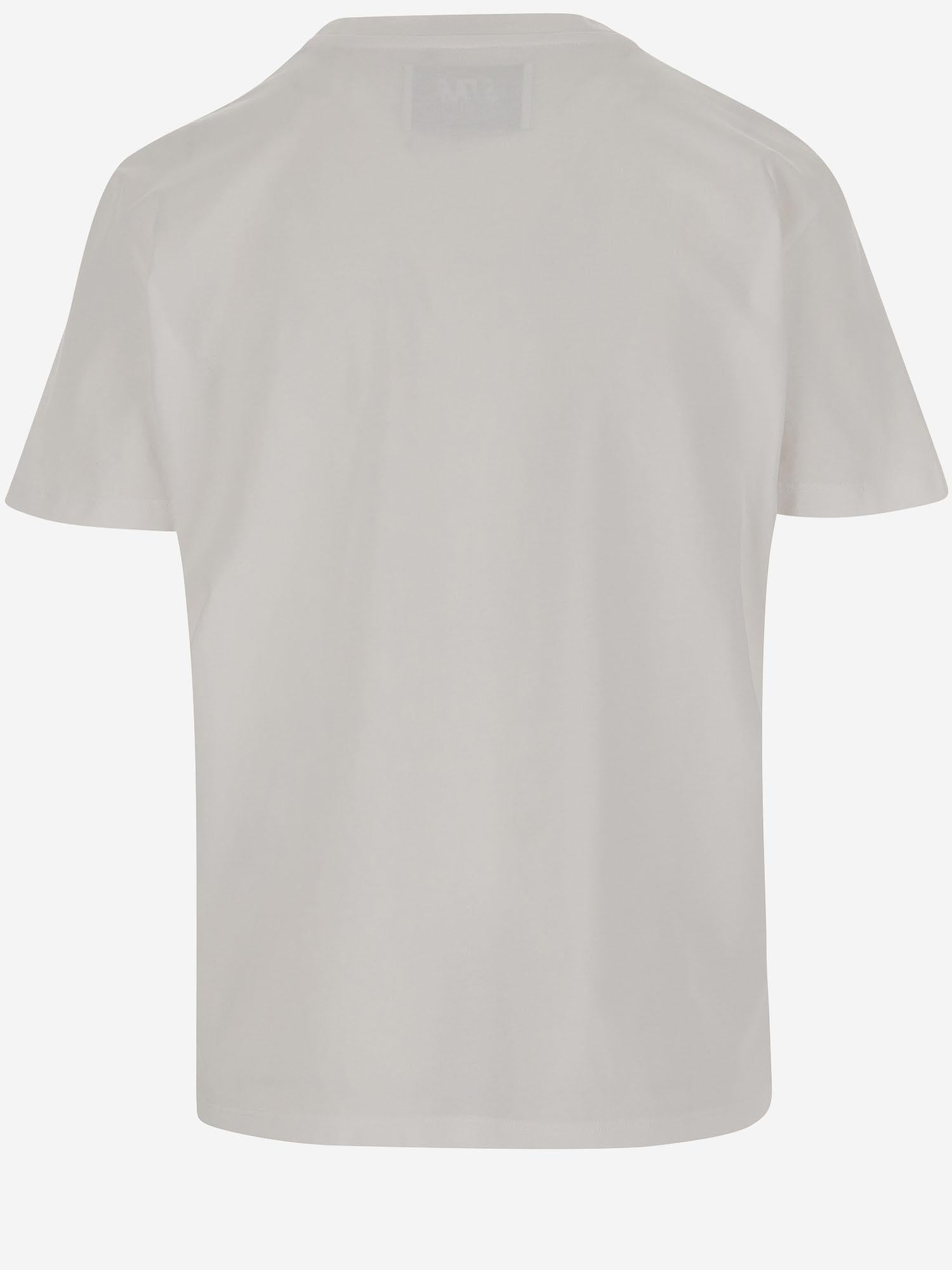 T-SHIRT IN COTONE CON LOGO GWP01220 P00059480185 GOLDEN GOOSE 