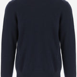 MAGLIONE IN MISTO CASHMERE STRETCH 8112131 NAVY BURBERRY 