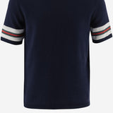 T-SHIRT IN COTONE CON BANDE A CONTRASTO 852806 XKFDC4044 GUCCI KIDS 