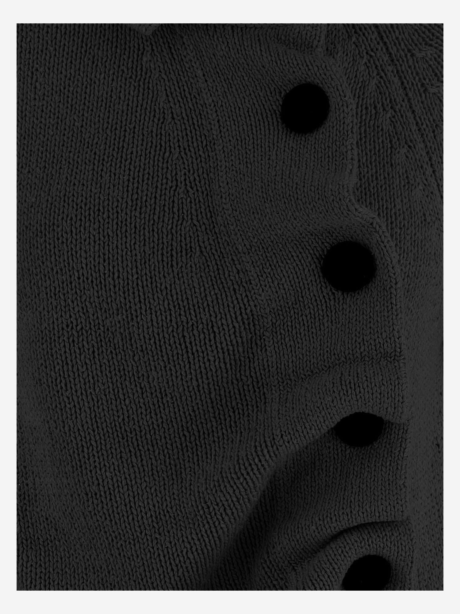 MAGLIA IN SETA E COTONE CON ABOTTONATURA ASIMMETRICA 9813458 200 KHAITE 
