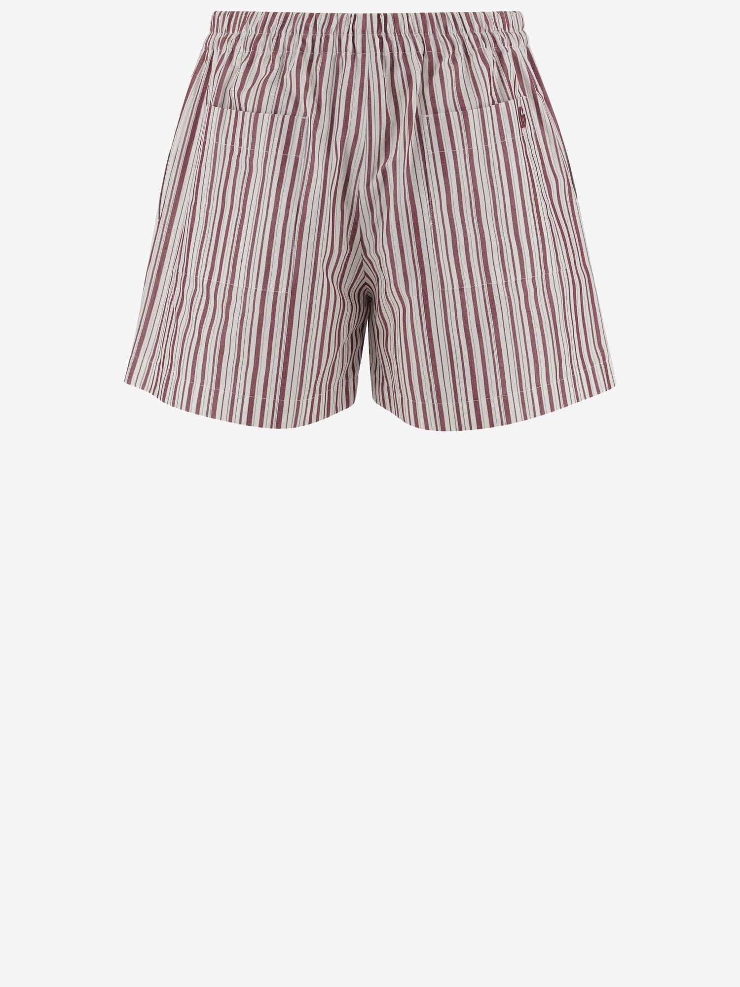 PANTALONI CORTI IN COTONE CON MOTIVO A RIGHE 810783 Z7AR09081 GUCCI 