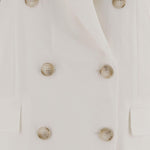 GIACCA DOPPIOPETTO IN VISCOSA E LINO 2973 3687BCOSETA F.IT 