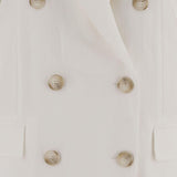 GIACCA DOPPIOPETTO IN VISCOSA E LINO 2973 3687BCOSETA F.IT 