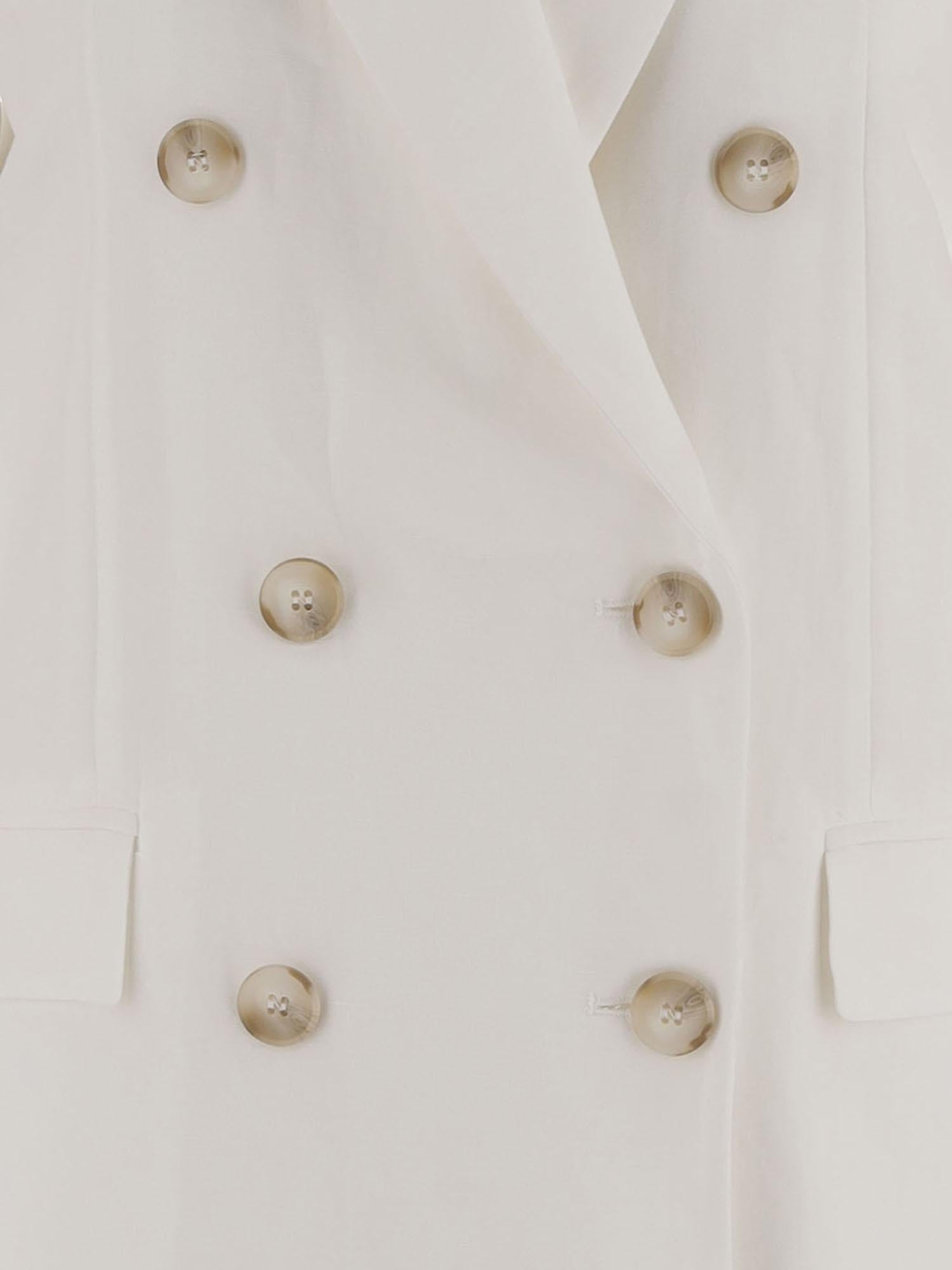 GIACCA DOPPIOPETTO IN VISCOSA E LINO 2973 3687BCOSETA F.IT 