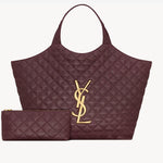 BORSA ICARE IN NAPPA TRAPUNTATA 698651 AAANG6195 SAINT LAURENT 