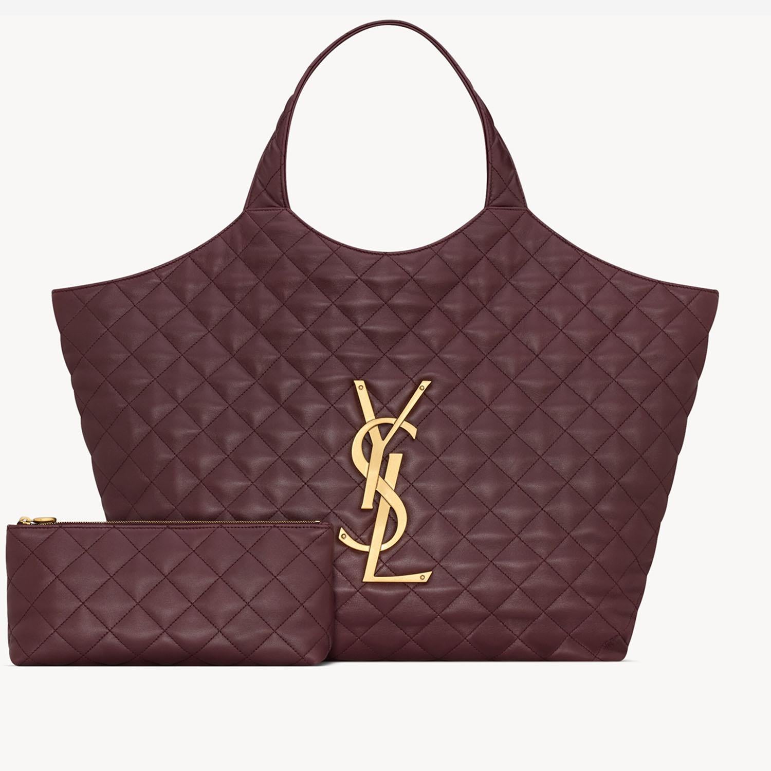 BORSA ICARE IN NAPPA TRAPUNTATA 698651 AAANG6195 SAINT LAURENT 