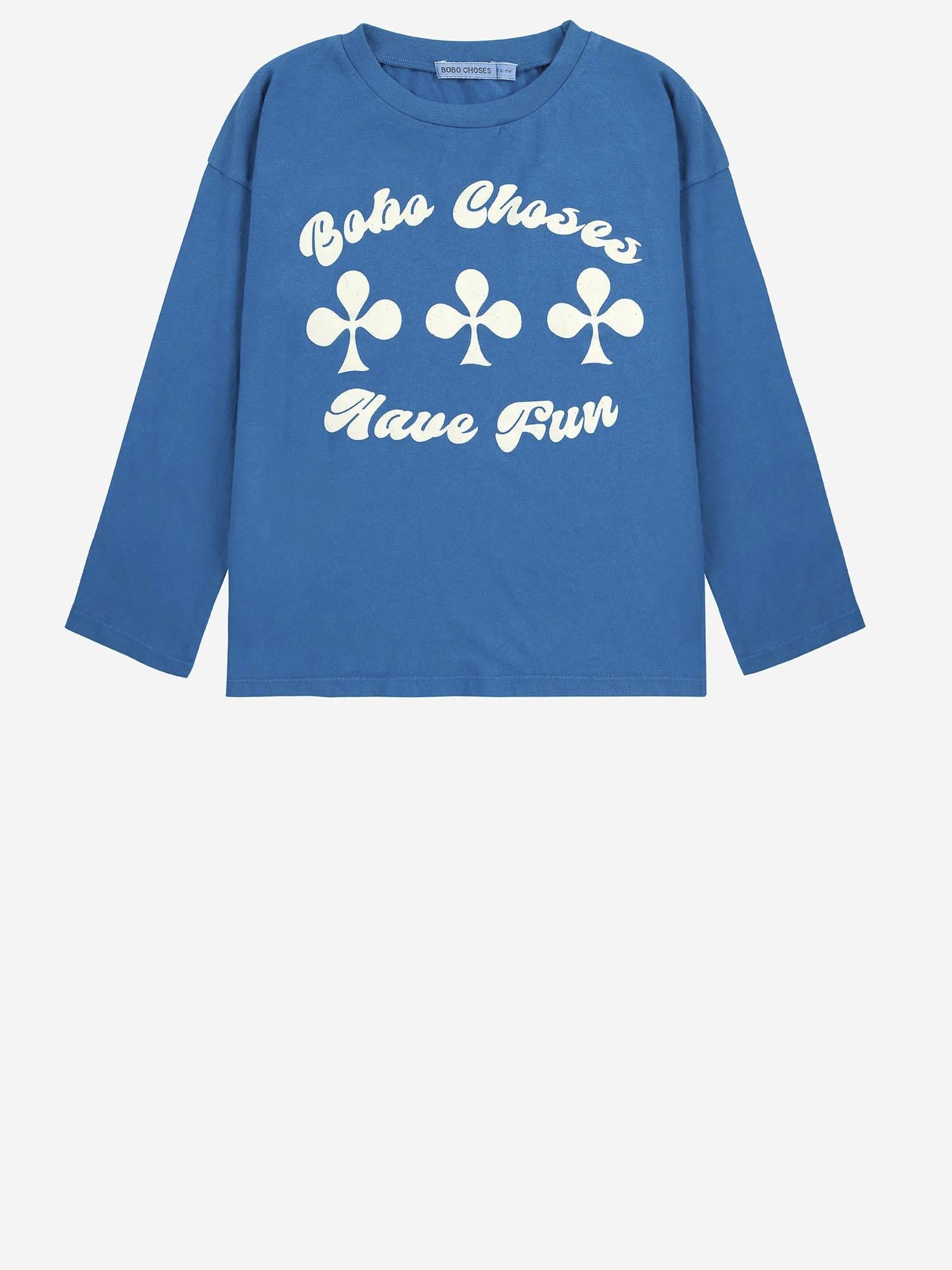 T-SHIRT IN COTONE CON STAMPA B225AC008  BOBO CHOSES KIDS 