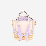 BORSA HABANERA IN PELLE E RAFIA HABANERAPOPELINE CONFETTO CUBA LAB 