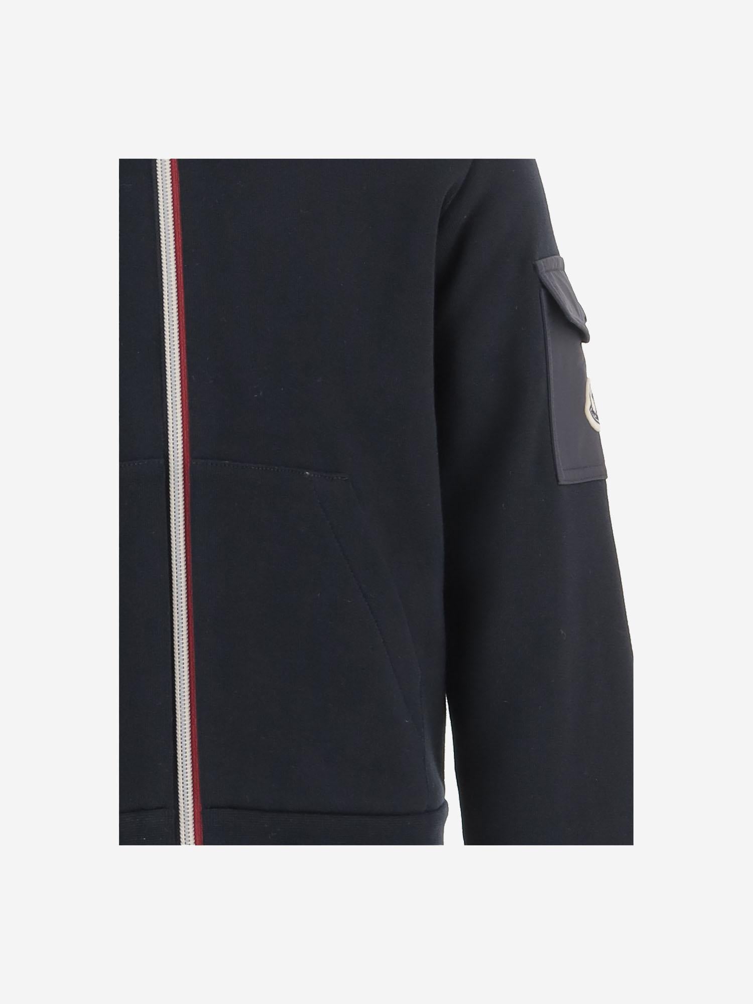 FELPA IN NYLON CON LOGO 8G00026899PS 778 MONCLER ENFANTS 