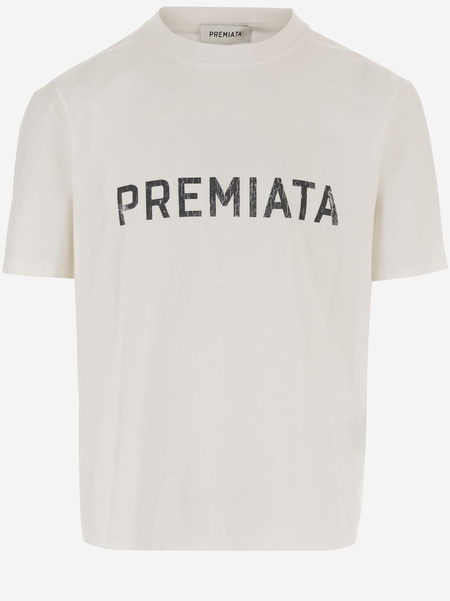 T-SHIRT IN COTONE CON LOGO PA1030 WHITE PREMIATA 