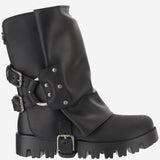 STIVALETTI IN GOMMA E PELLE CT1109 AX8728B956 DOLCE & GABBANA 