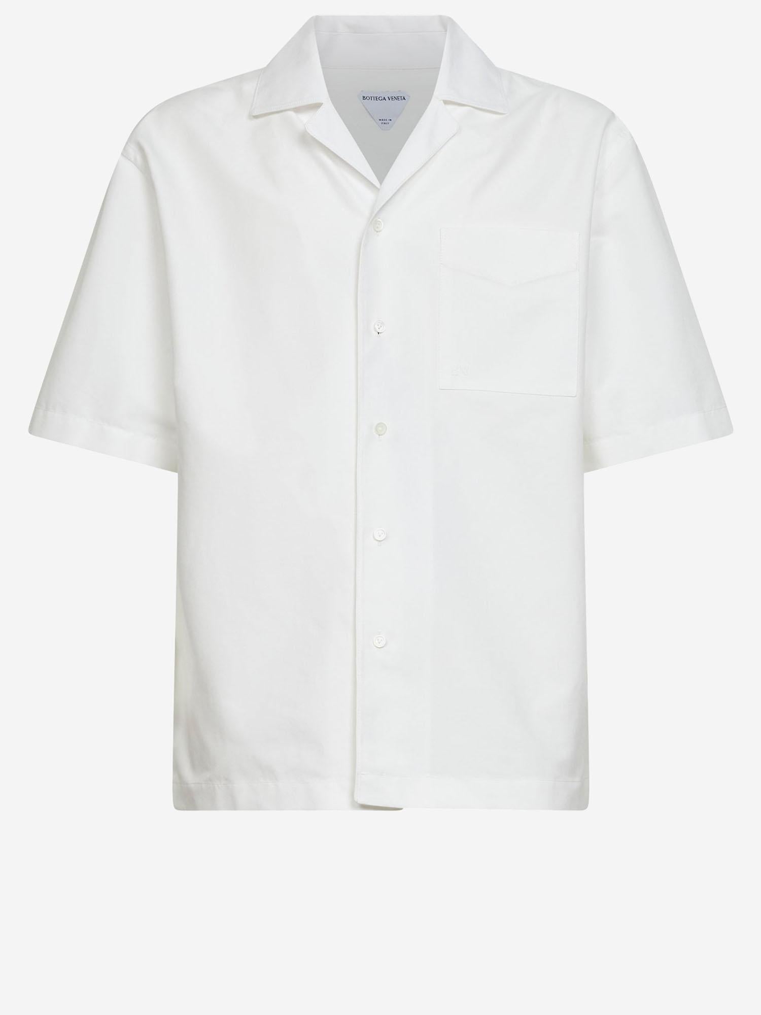 CAMICIA BOWLING IN POPELINE DI COTONE 862131 V6D109071 BOTTEGA VENETA 