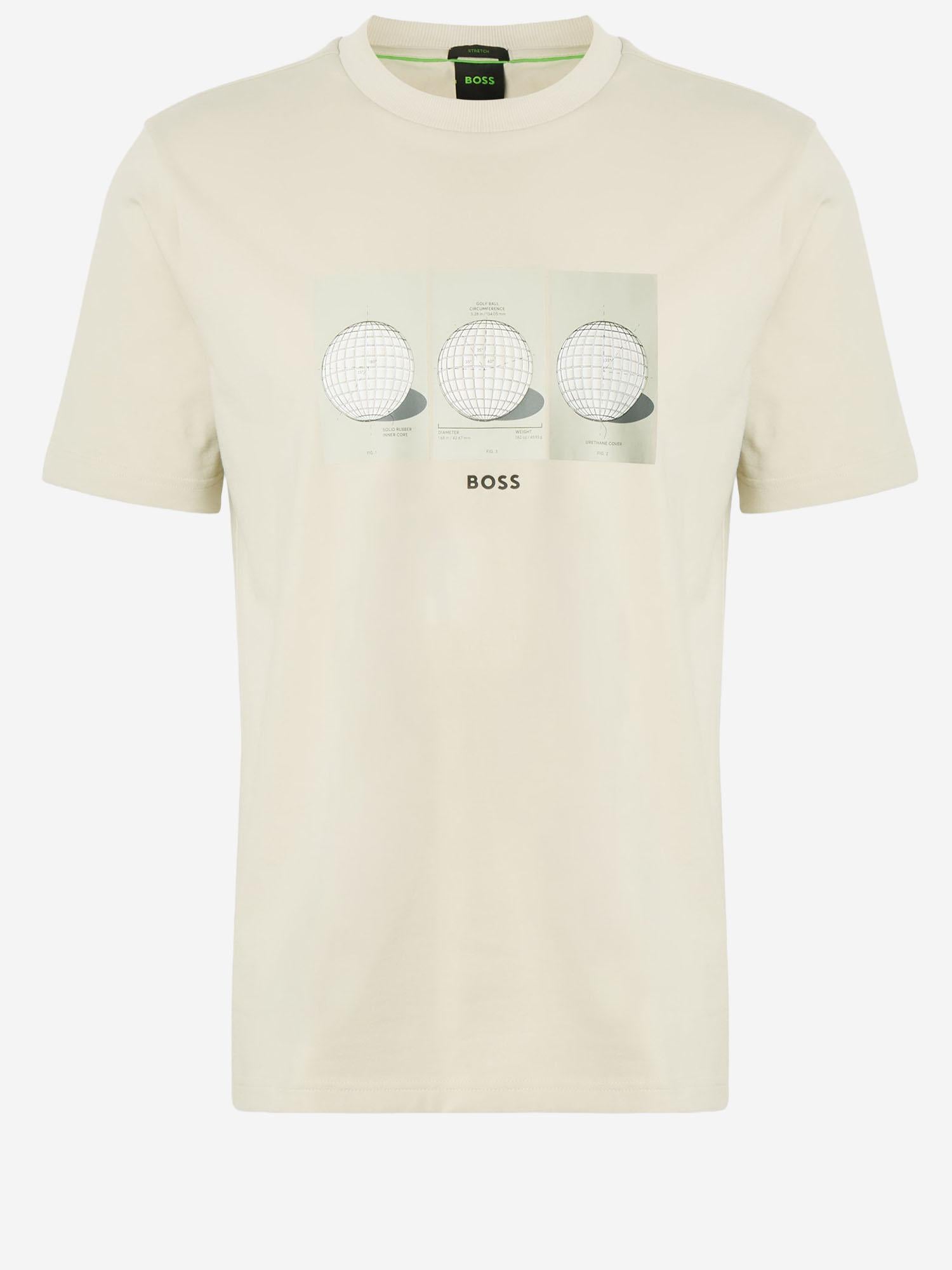 T-SHIRT IN COTONE CON STAMPA 50559353 272 HUGO BOSS 