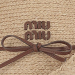 CAPPELLO IN RAFIA CON LOGO 5HC503 2IIFF062F MIU MIU 