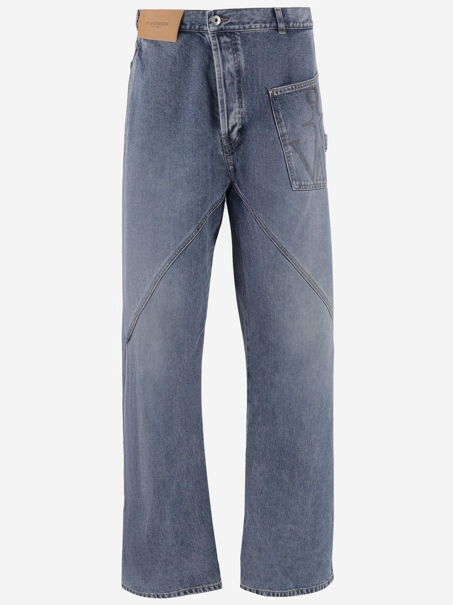 JEANS IN DENIM DI COTONE CON LOGO DT0126 PG1849172 JW ANDERSON 