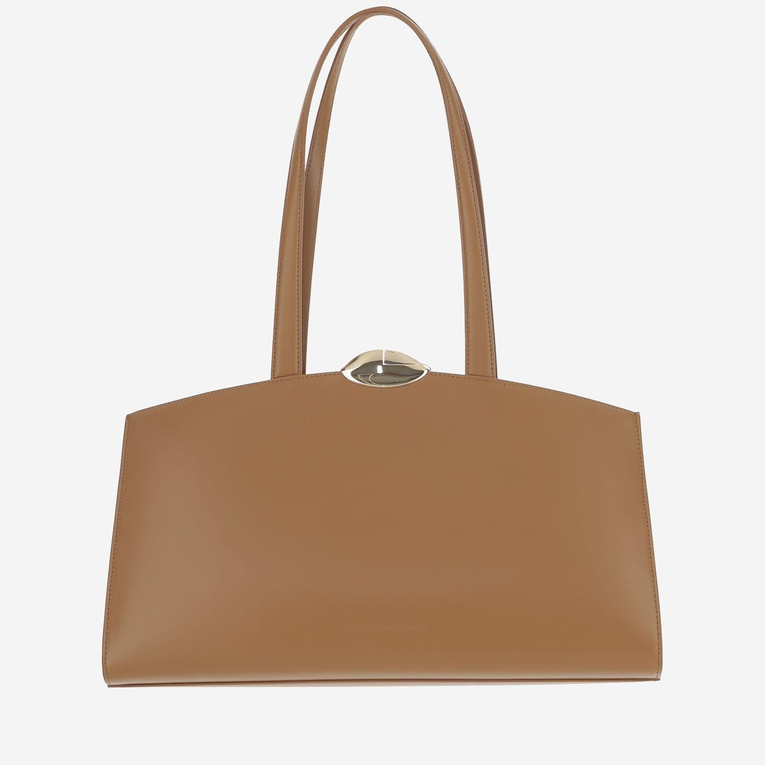 BORSA SERENA IN PELLE SERENA CARAMEL BENEDETTA BRUZZICHES 