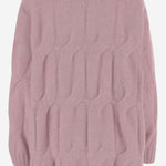 MAGLIONE TRECCIA IN CASHMERE E SETA 25577002 60 ALLUDE 