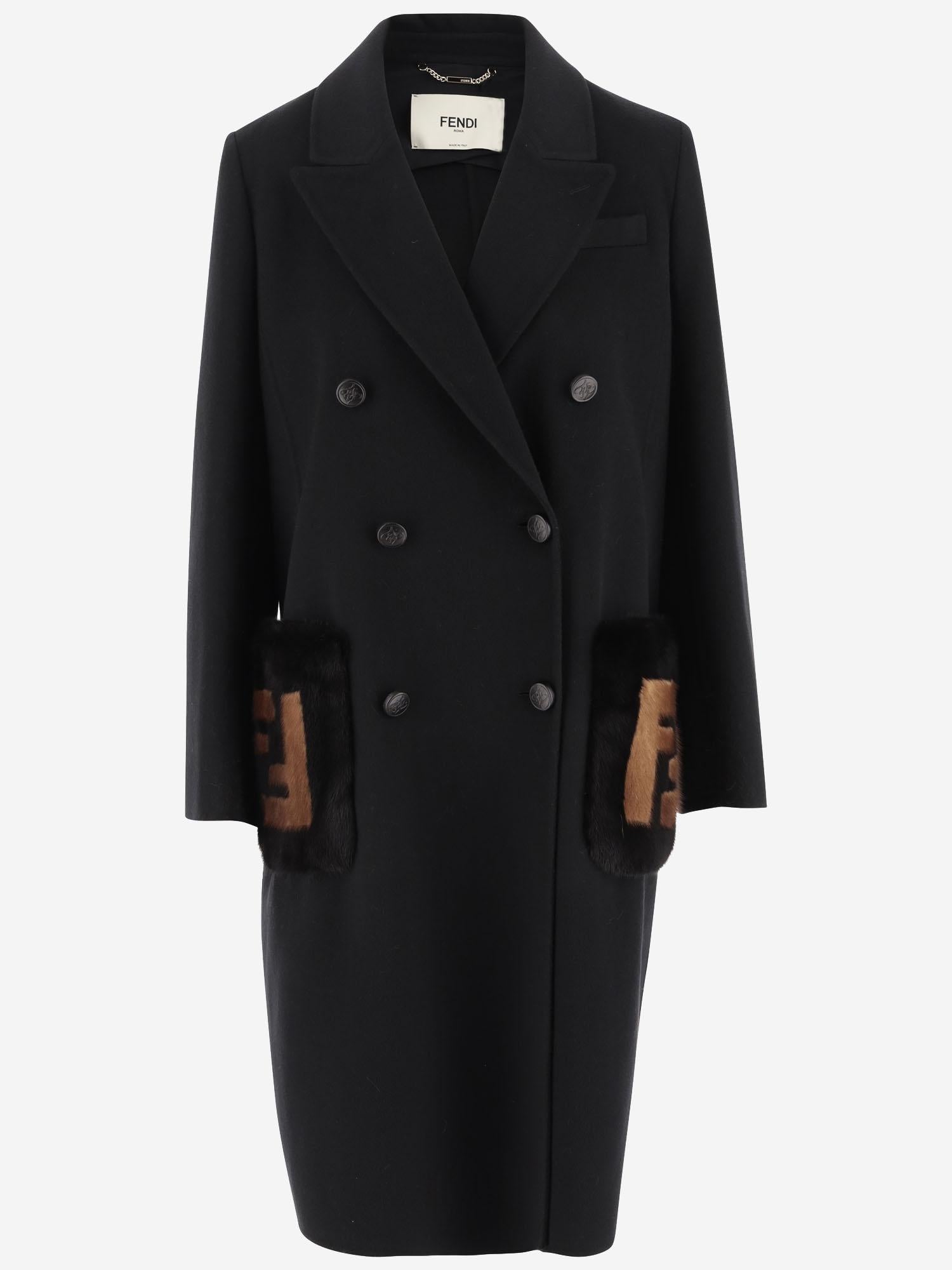 CAPPOTTO IN LANA CON LOGO FF8948 W1DF0GME FENDI 