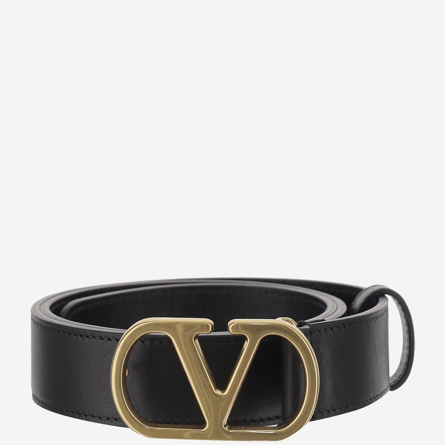 CINTURA VLOGO SIGNATURE IN PELLE 7W2T0SM3 IYR0NO VALENTINO GARAVANI 