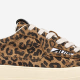 SNEAKERS WINDSCAPE LOW CON MOTIVO ANIMALIER SCLWDY01 SUEDELEOPRINTLEOPBLACK AUTRY 