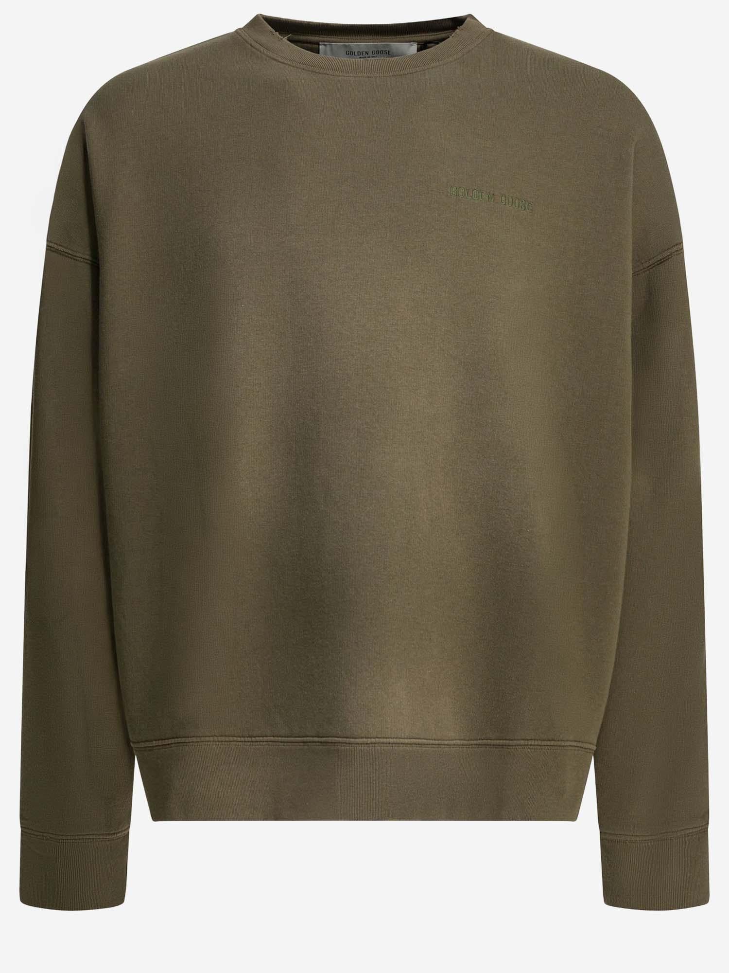 FELPA IN COTONE CON LOGO GUP01938 P00238315878 GOLDEN GOOSE 