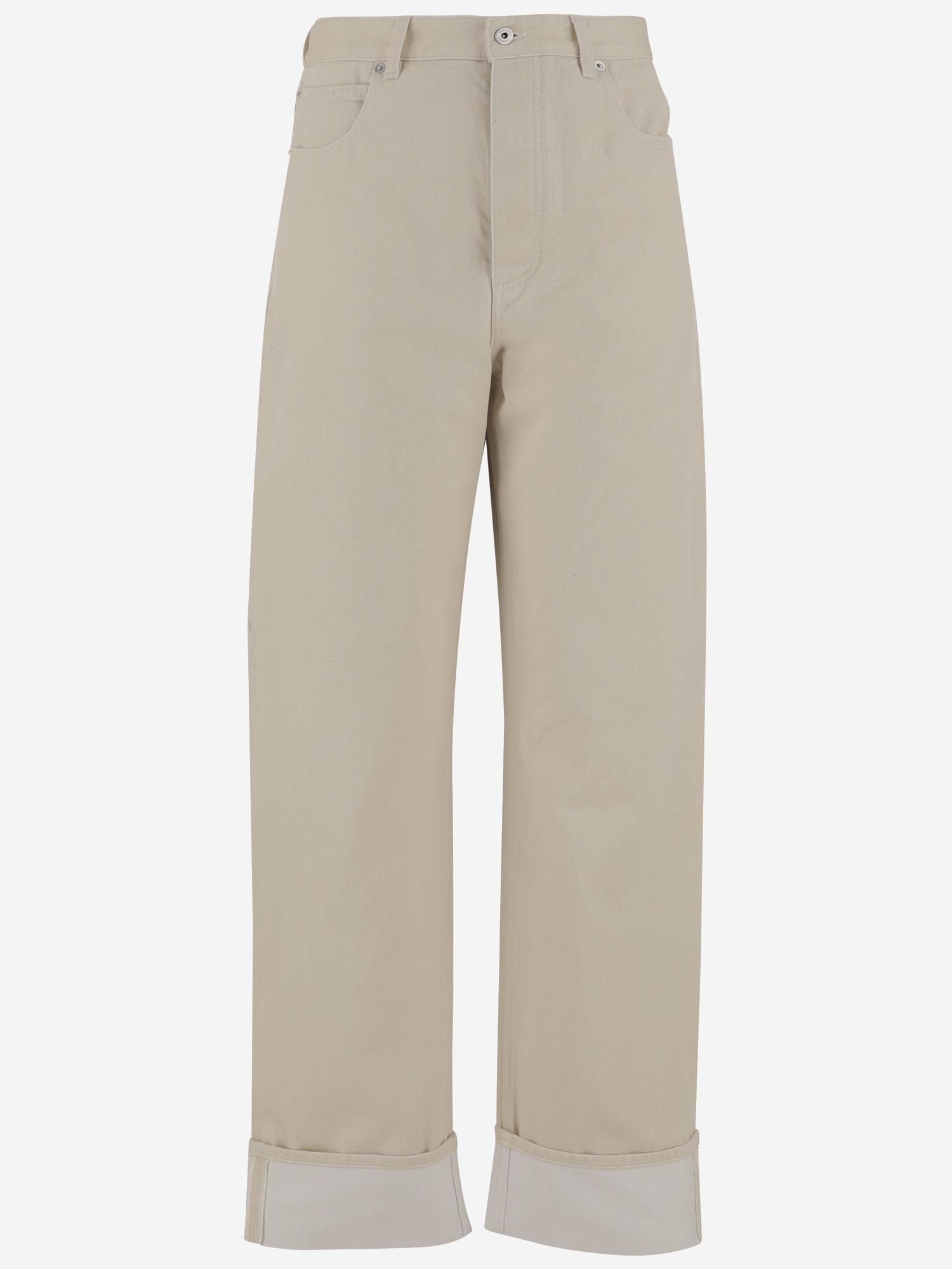 PANTALONI IN COTONE CON RISVOLTO 824659 V5DV09247 BOTTEGA VENETA 