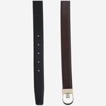 Cintura reversibile in pelle liscia 828728 AAEWG1074 SAINT LAURENT 