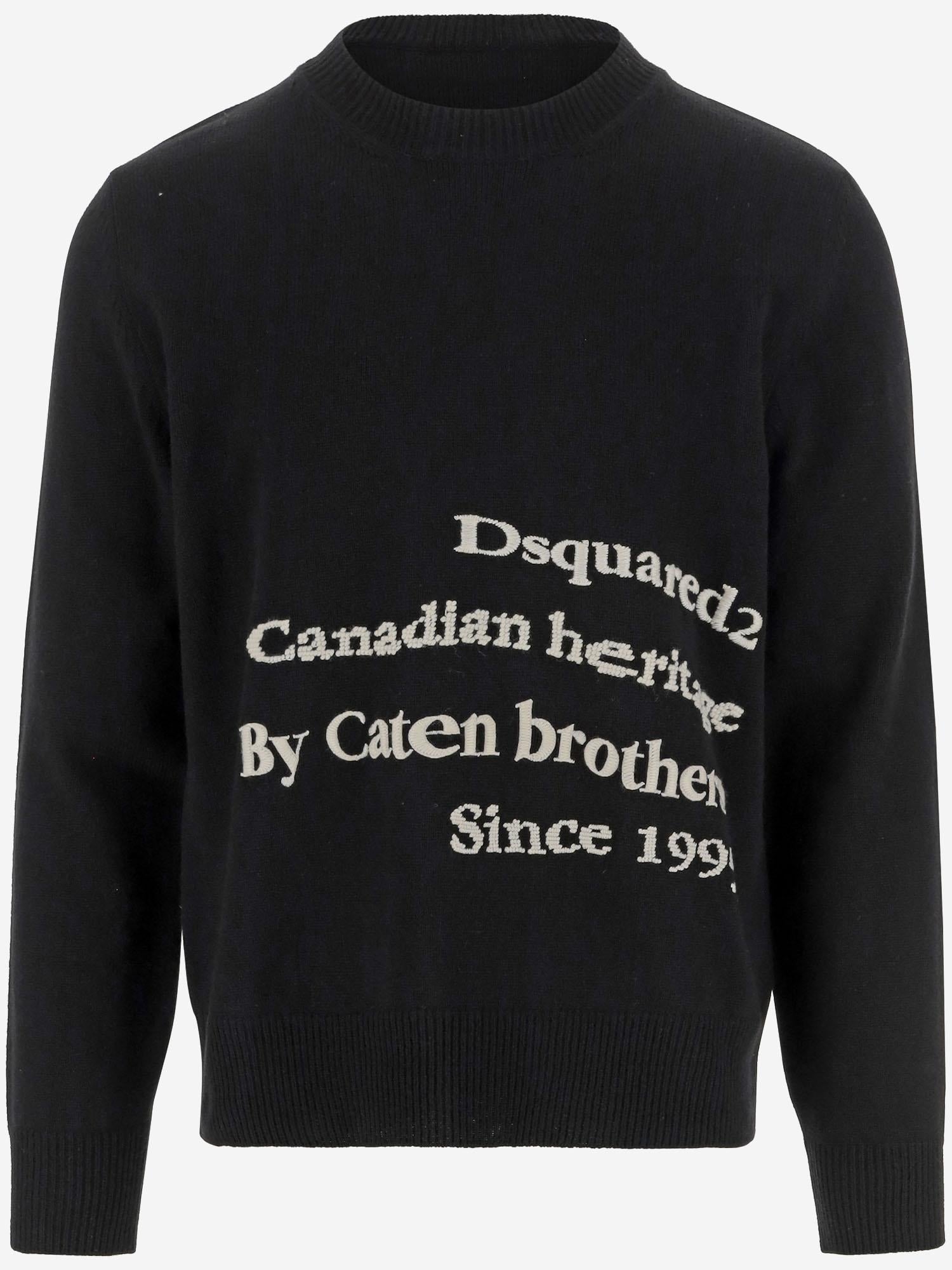 PULLOVER IN LANA CON LOGO S74HA1505 D13095900 DSQUARED2 