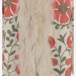 Cappotto suzani con pelliccia di pecora DB13232 WHITE ZAZI 