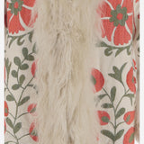 Cappotto suzani con pelliccia di pecora DB13232 WHITE ZAZI 