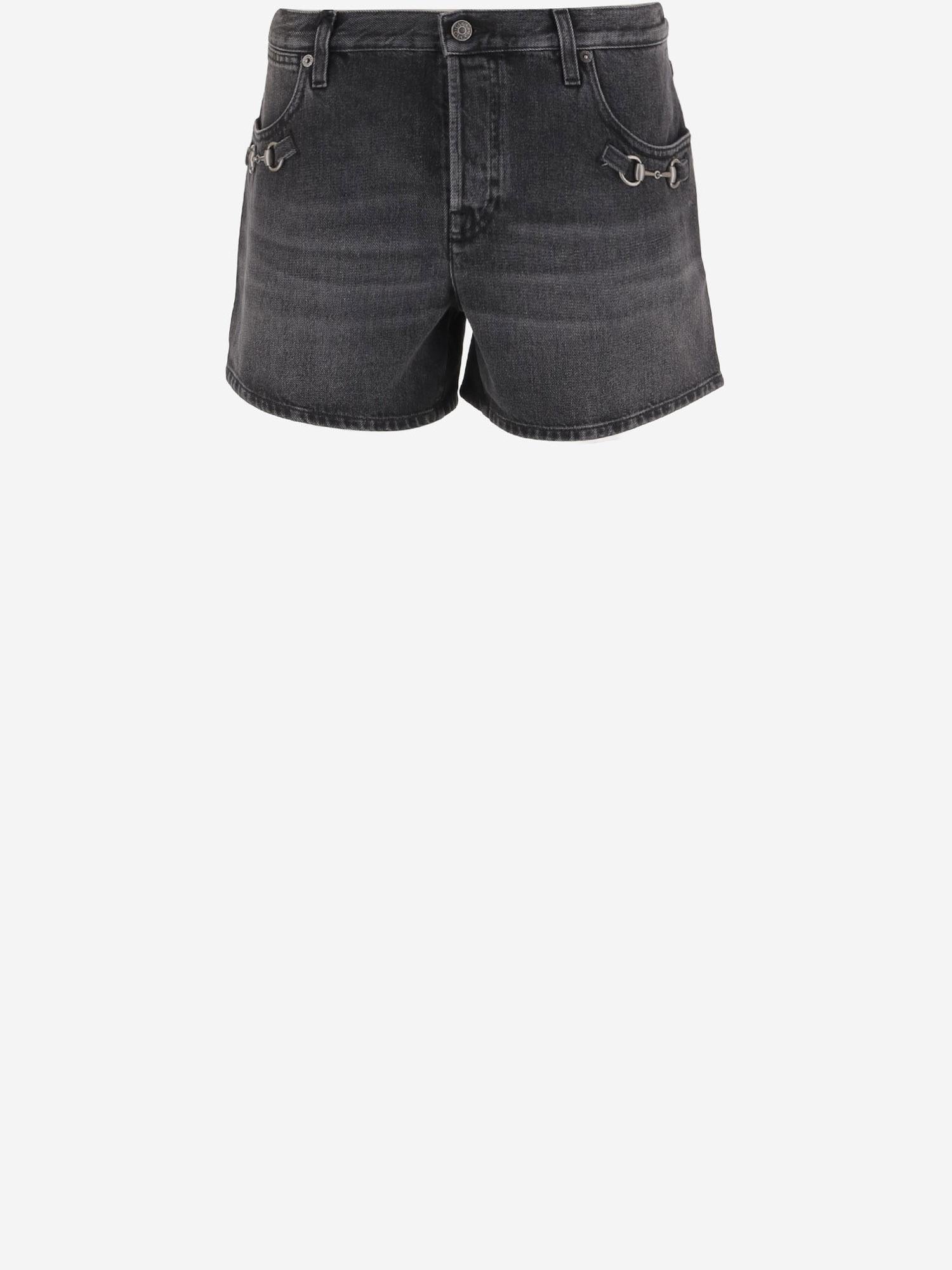 JEANS CORTI IN DENIM DI COTONE 866900 XDDF11165 GUCCI 